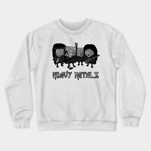 Heavy Metals Crewneck Sweatshirt by nikovega21